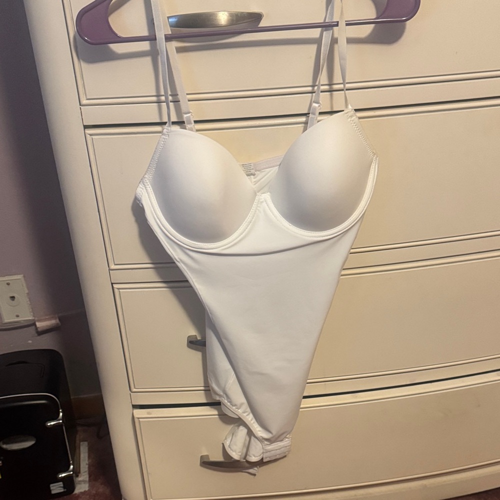 White Bodysuit with Spaghetti Straps